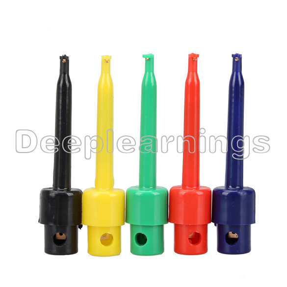 5pcs Large Size Round Single Hook Clip Test Probe for Electronic Testing