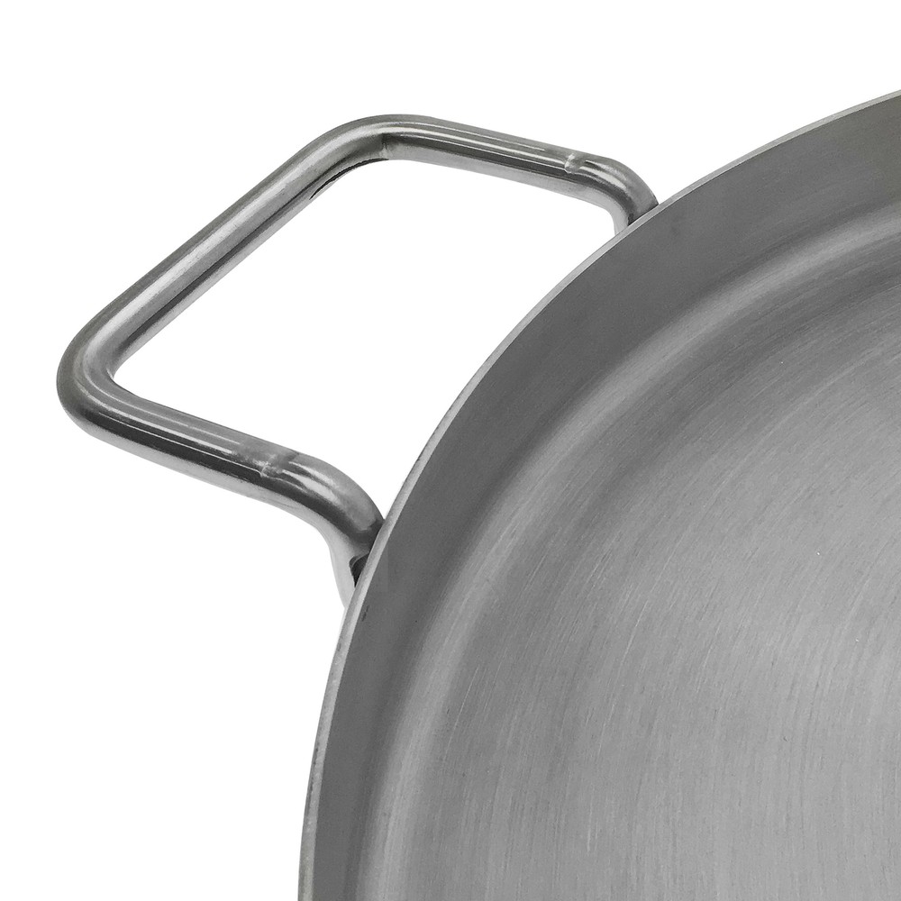 16" Diameter Stainless Steel Flat Comal Griddle Pan Cookware