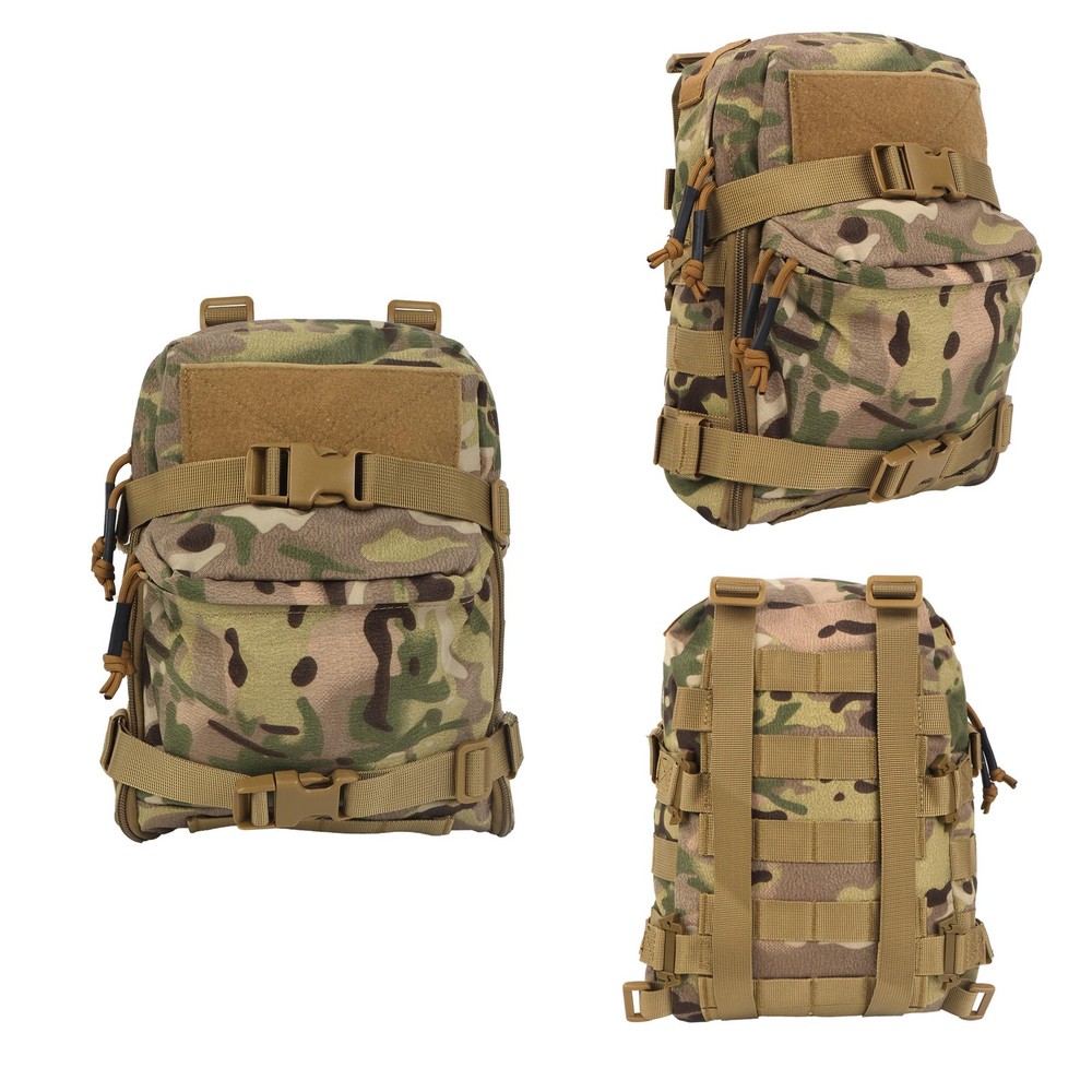 Hunting Tactical Hydration Pack Mini Back Panel Water Bag Nylon Vest Hose Molle