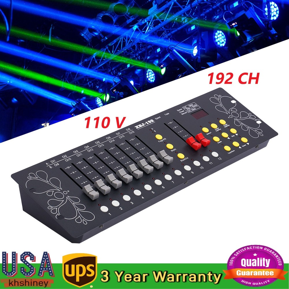USA NEW Dmx Controller Dj Lighting Controller Stage Equipment Disco Party Bars
