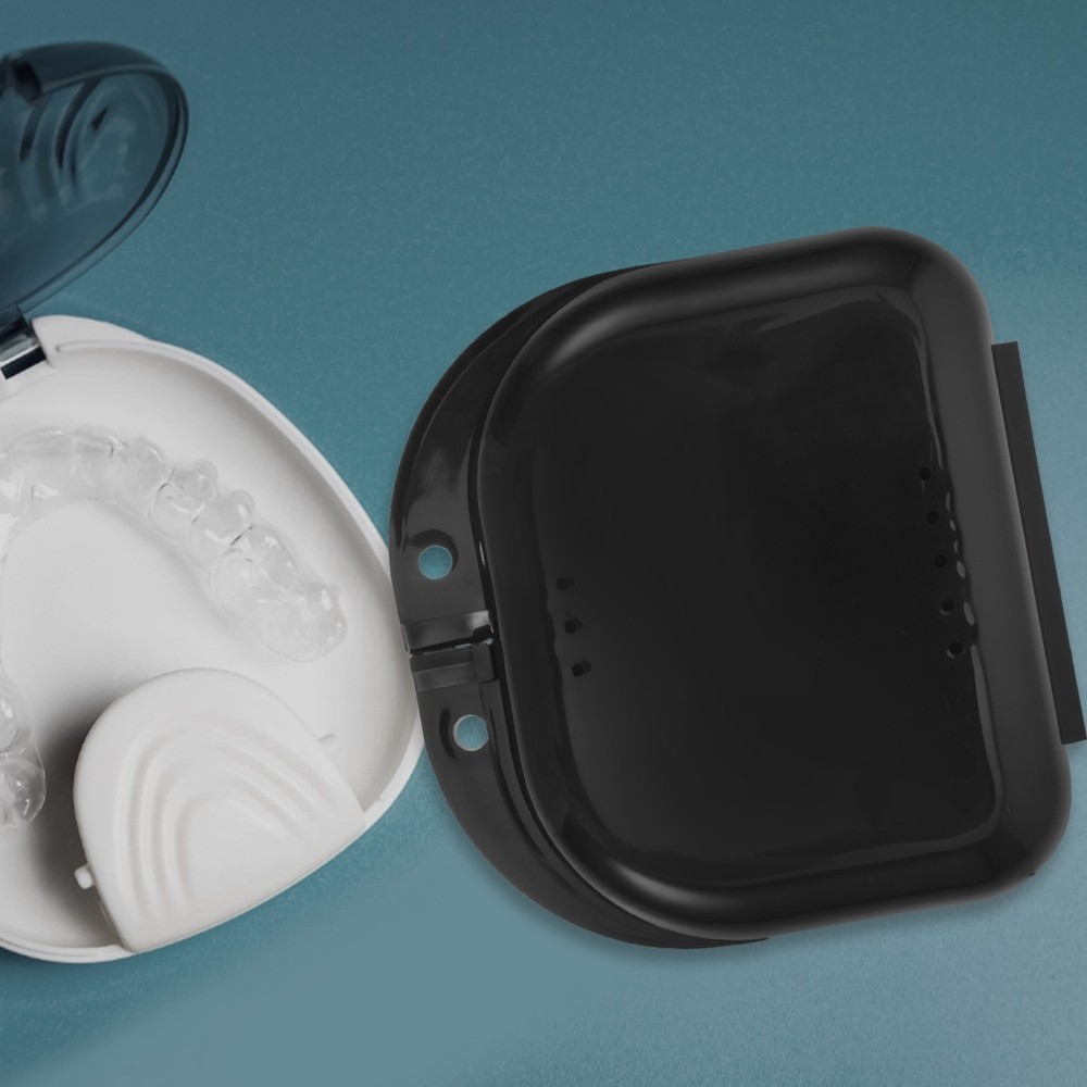 1 Set Denture Box Brace Case Small Denture Container Storage Boxes Retainer