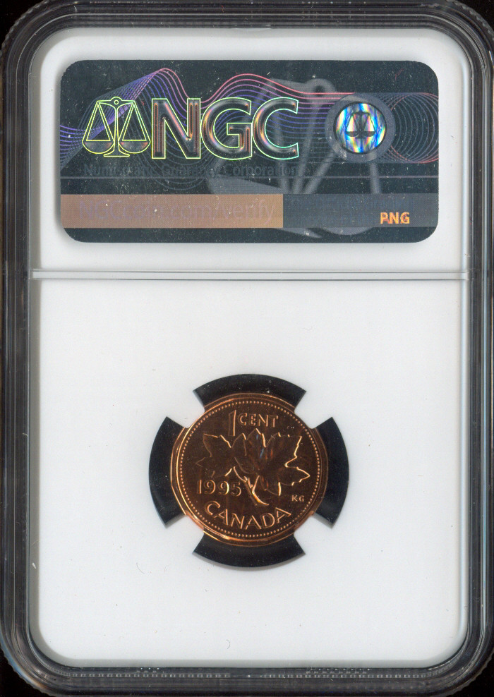 1995 Canada Small Cent 1C NGC MS68 RD DPL MAC - Quality