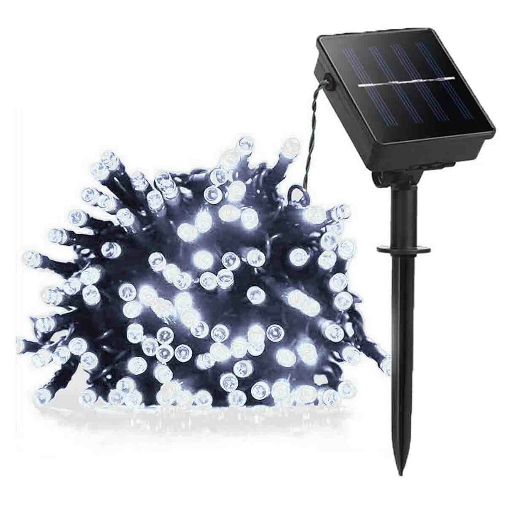 Solar String Lights 39Ft 100 LED, 8 Modes Solar Powered Twinkle Fairy Lights