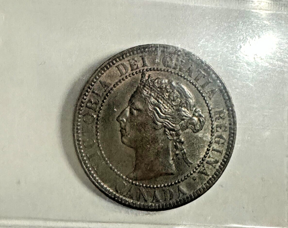 Canada 1899 1 Cent AU55 ICCS Certified