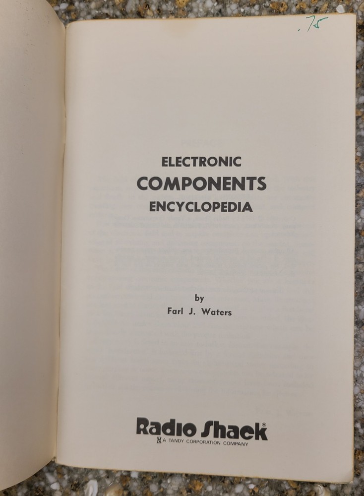 Radio Shack Electronic Components Encyclopedia & Engineers Mini Notebook