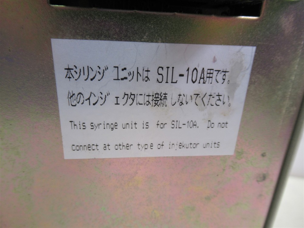 Shimadzu SIL-10A Syringe Unit HPLC Liquid Chromatography Laboratory Device