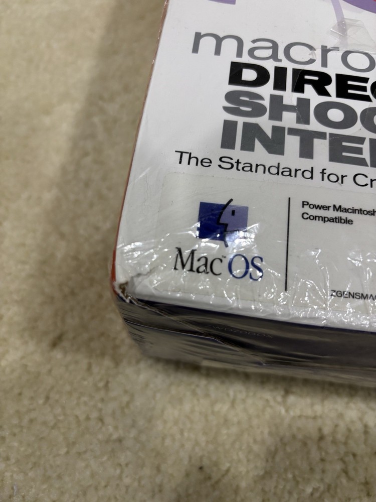 Macromedia Director 7 Shockwave Internet Studio Education Version NEW SEALED!