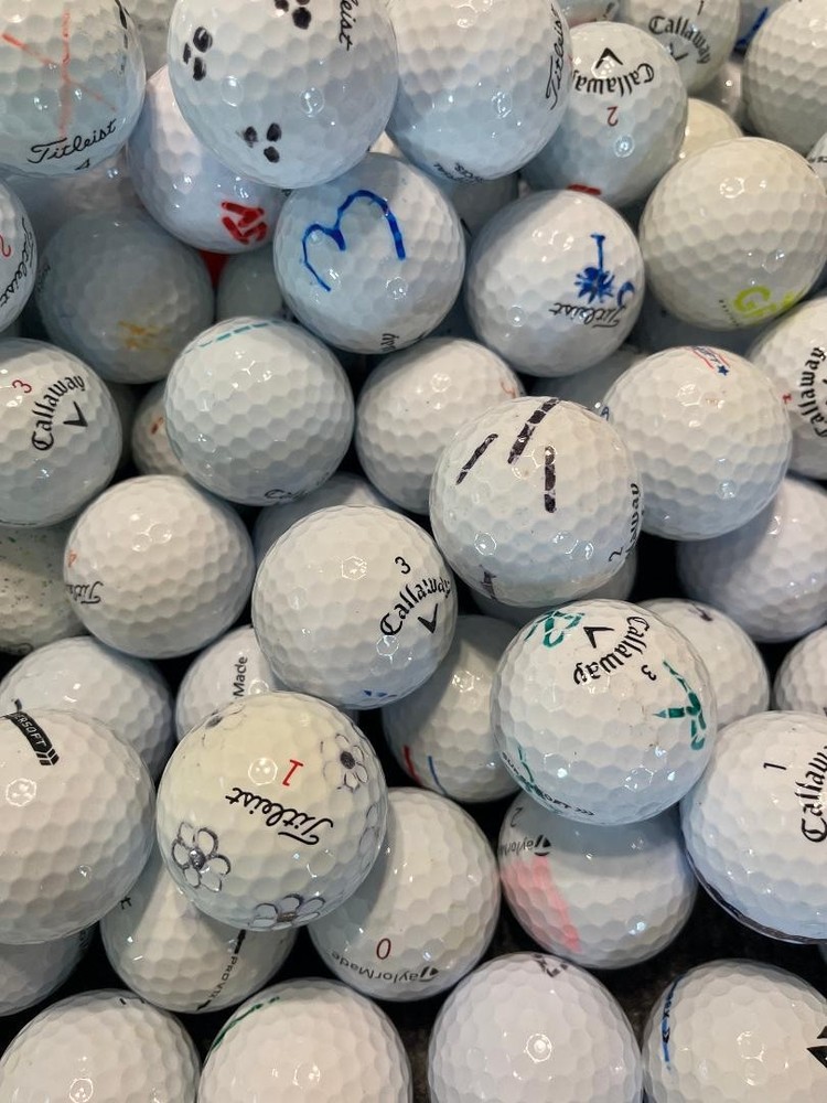 100 Assorted Practice Mix Used Golf Balls
