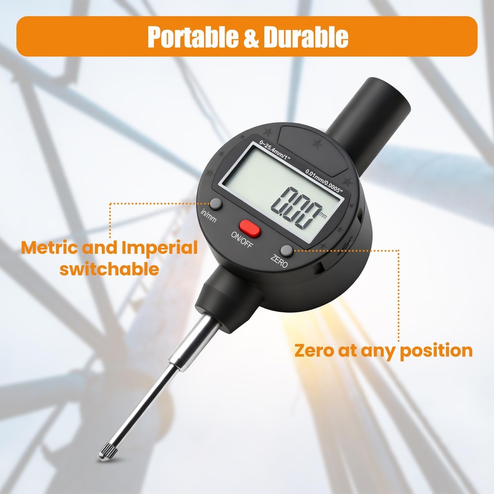 AMTAST Alloy Digital Indicators Electronic Dial Under 3 Inches