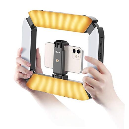 Smartphone Video Rig with Light, Cell Phone Handheld Stabilizer U200 Light