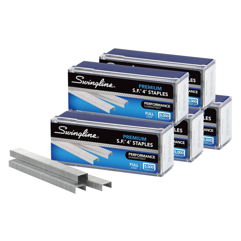 Premium Silver Staples 5000 Count Chisel Point Heavy Duty for Standard Staplers