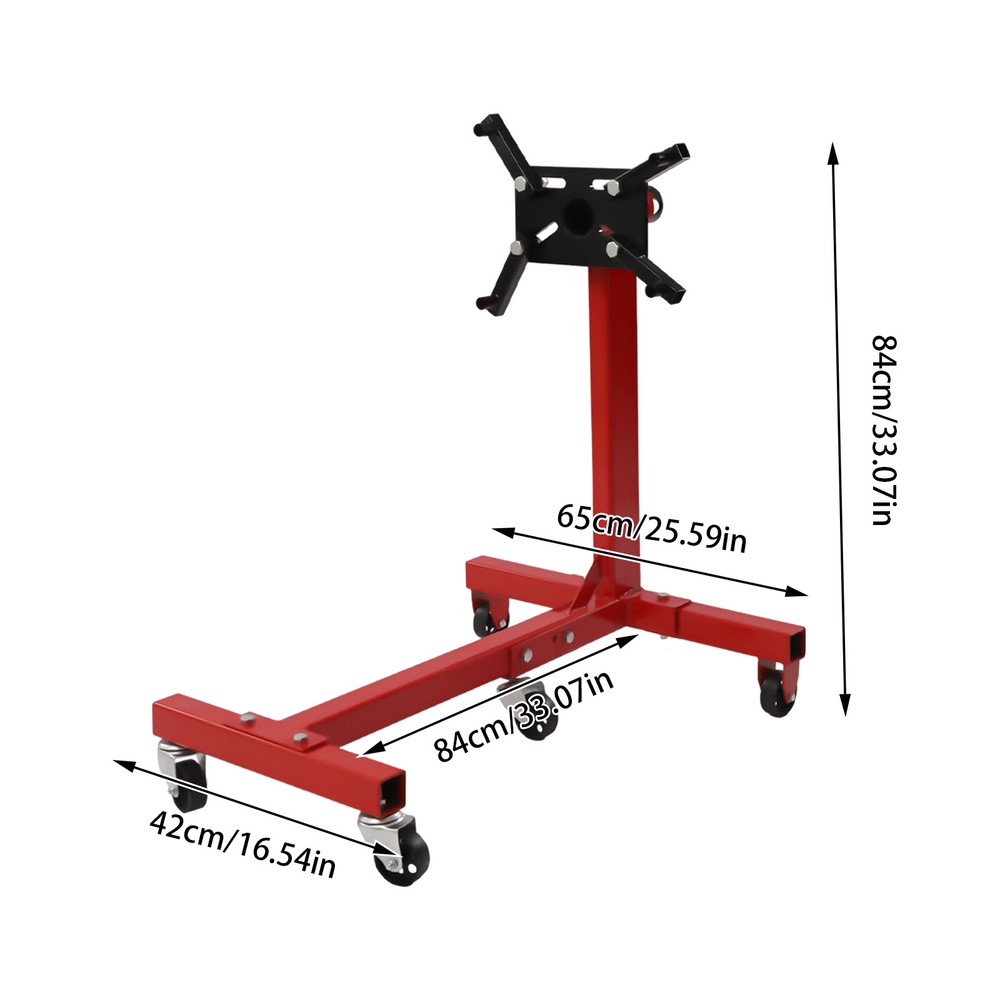 567kg/1250lbs Folding Engine Stand Foldable Rotating Engine Holder Heavy Duty