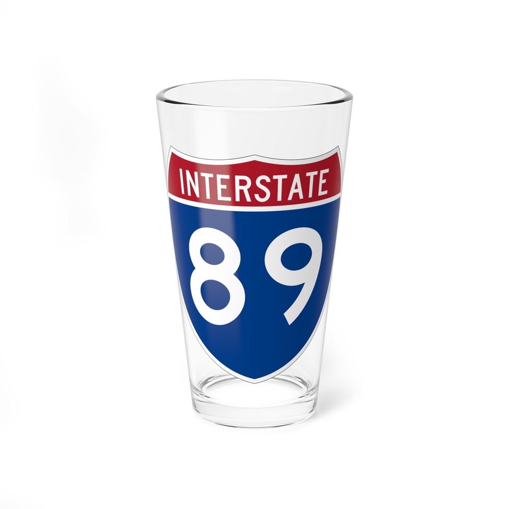 Interstate 89 (U.S. Highways) Pint Glass 16oz