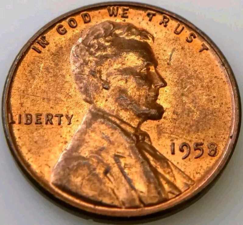 1958 Lincoln Wheat Penny - DDO Error Features!