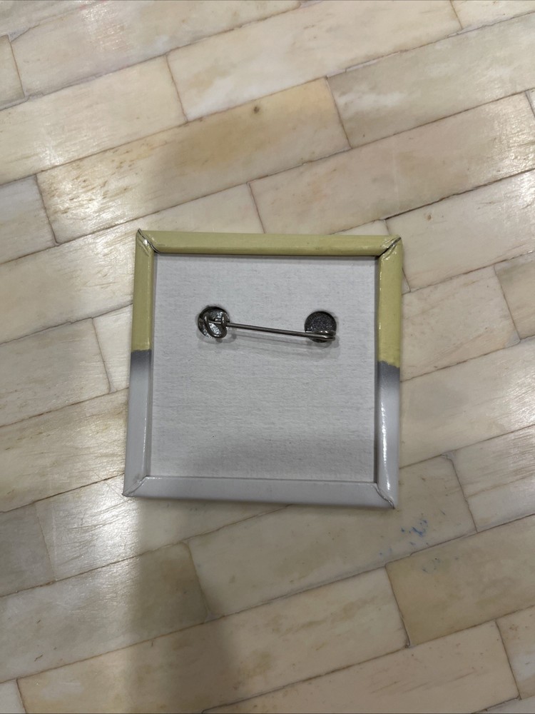 Vintage Apple Computer Employee Pin Back Button, Mac Power Through It Macintosh