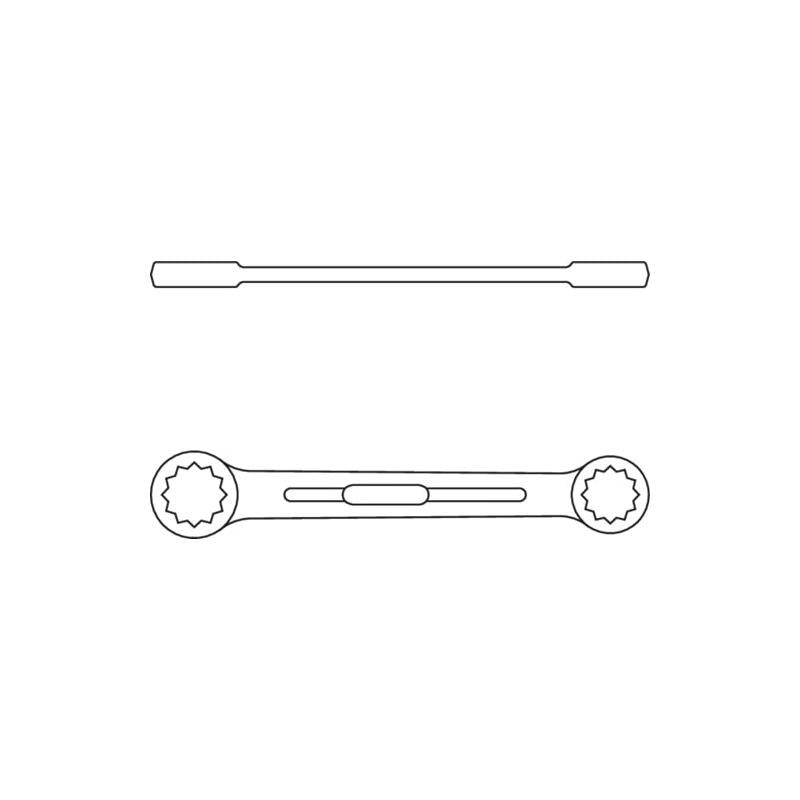 Gedore 6053280 Flat Ring Spanner 8x10 MM
