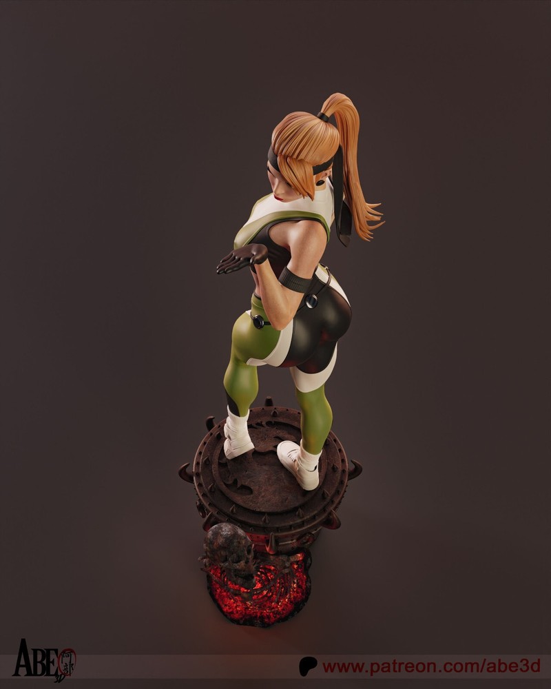 Sonya Blade (MK) Statue 3D Print Unpainted/Unassembled