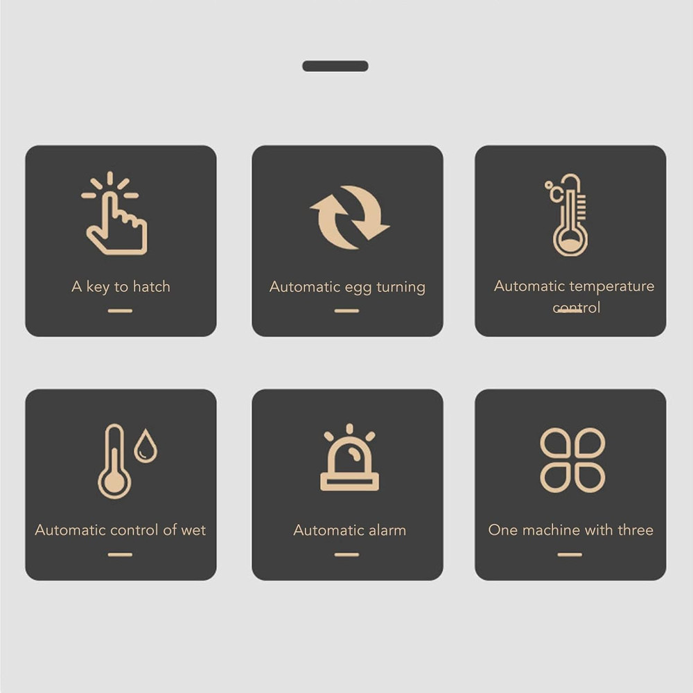 Egg Incubator Machine, Large Space Egg Incubator with Automatic Egg Turning and