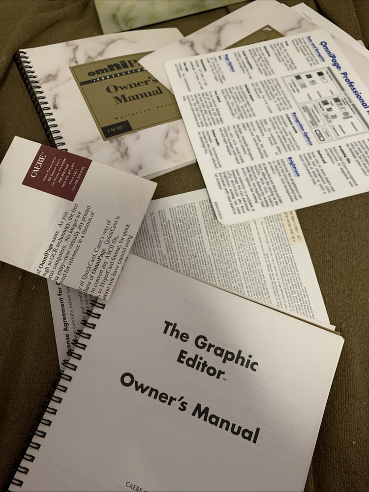 Omnipage Professional Macintosh Version 2.1 Vintage Software Box Set