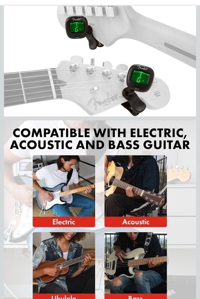 Fender FT-1 Professional Clip on Tuner