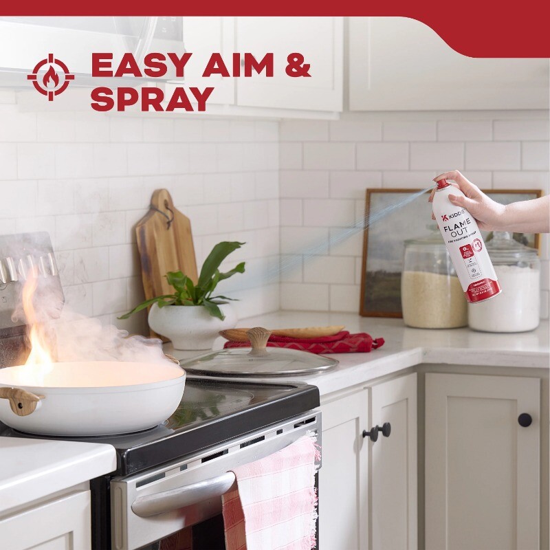 Kidde Flame Out Fire Extinguisher, Aerosol Spray