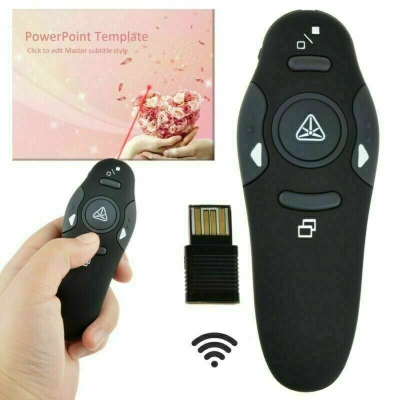 USB Powerpoint Clicker Wireless Remote Control PPT Presenter Pointer Pen NLK