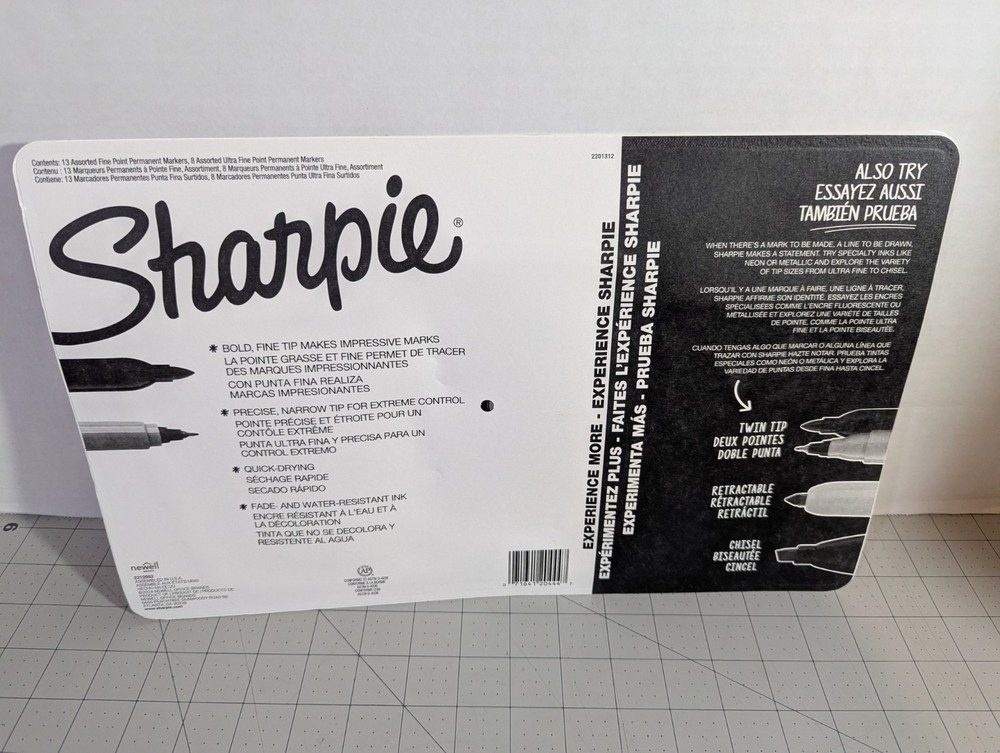 Sharpie Permanent Markers Fine Point Assorted Colors 21ct