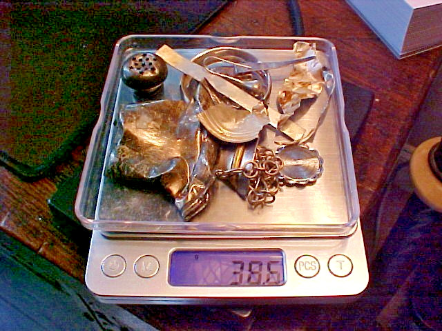 38 Grams Scrap Solid Sterling Silver I GET LESS THAN SILVER PRICE!  I'M CRAZY!