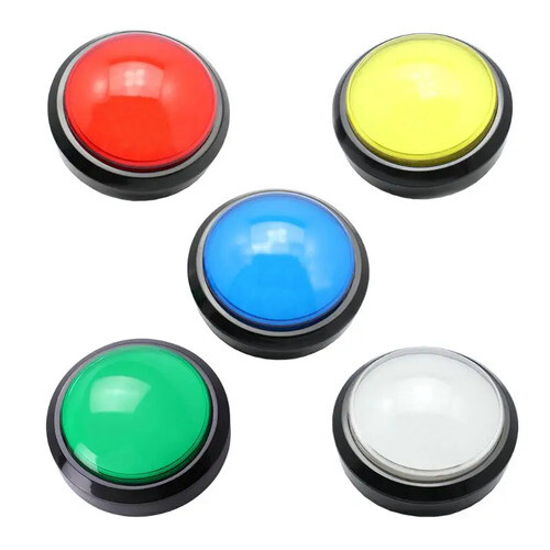 CWB 401 100mm Arcade Button LED Dome Illuminated with Microswitch Music Game DIY
