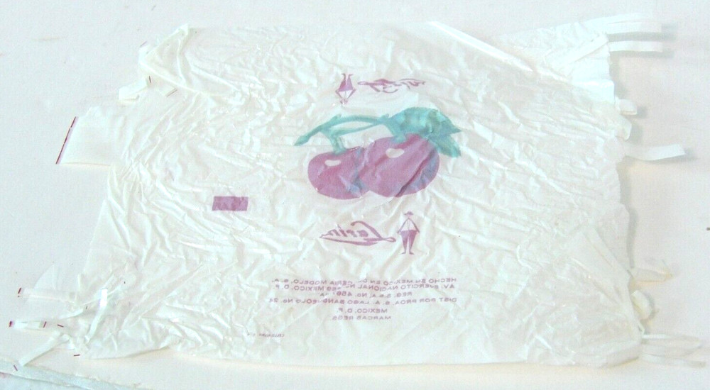 Vtg 1960s LARIN Double Cherry Sucker ? Plastic Wrapper Spanish Candy Mexico