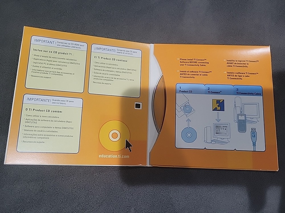 TI Graphing Product Software CD V 1.3 TI 83 & 84 Plus 2005