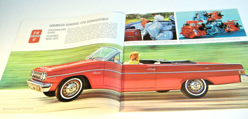 1965 RAMBLER CLASSIC ~ AUTOMOBILE BROCHURE