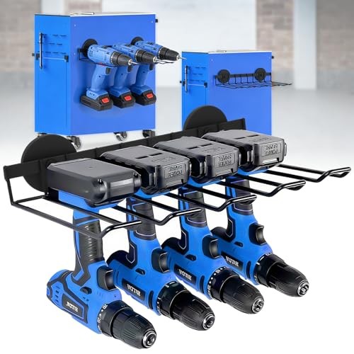 Magnetic Power Tool Organizer Wall Mount - Heavy Duty Drill & Screwdriver