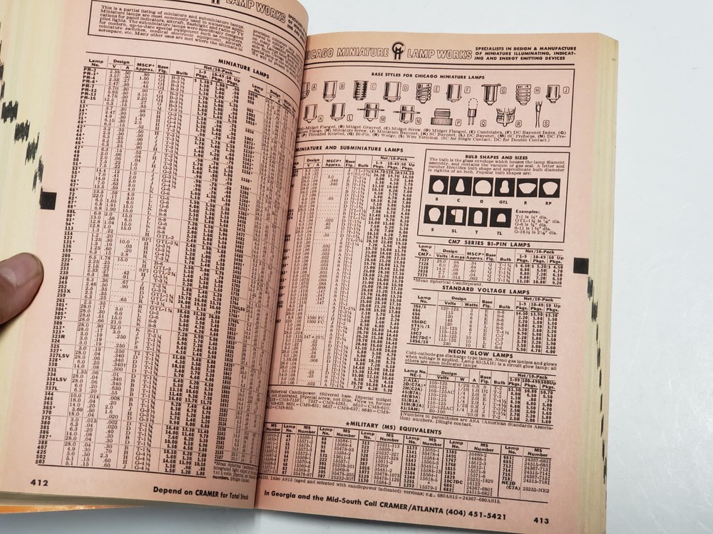Vtg. 1970 Cramer Electronics Catalog, Equipment, Hardware