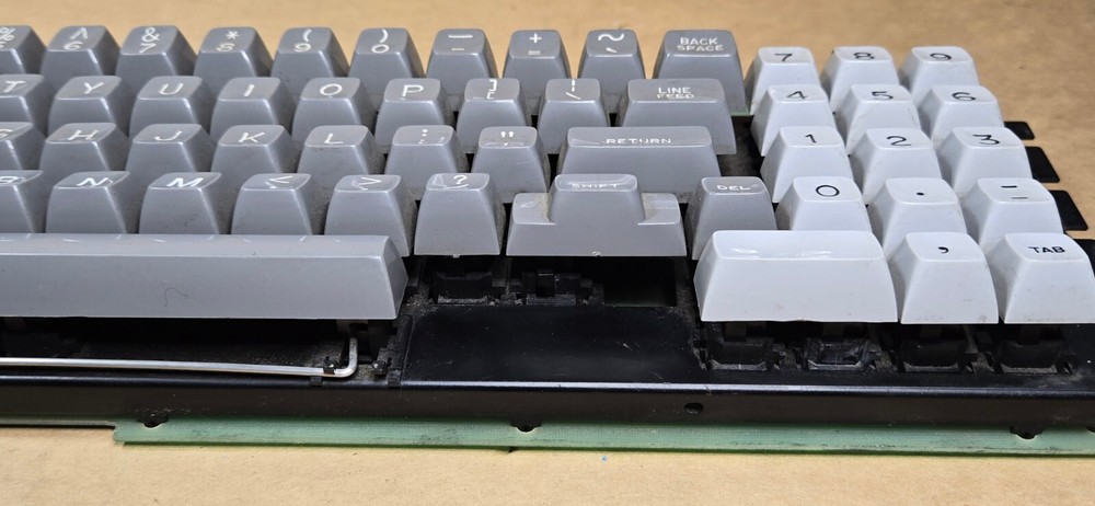 Vintage Micro Switch Keyboard 75SD12-1 / 23725-02 Missing 3 Keys - Untested