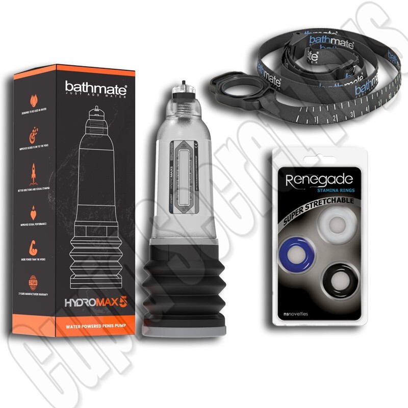 BATHMATE HYDROMAX 5 CLEAR HYDROPUMP WATER PENIS ENLARGER