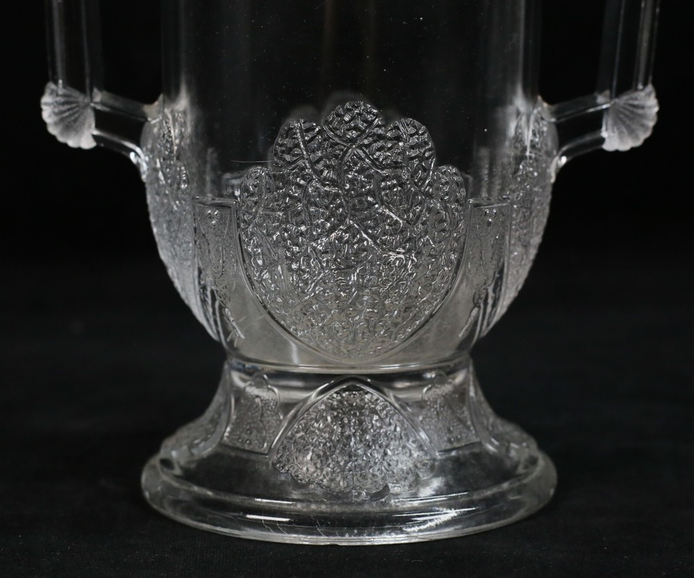 3 Pieces Pressed Glass