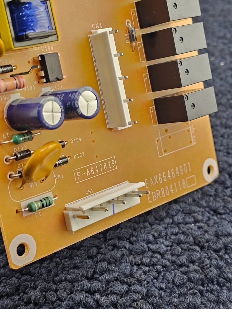 EBR80411804: PCB Assembly Main Microwave Control Board Panel
