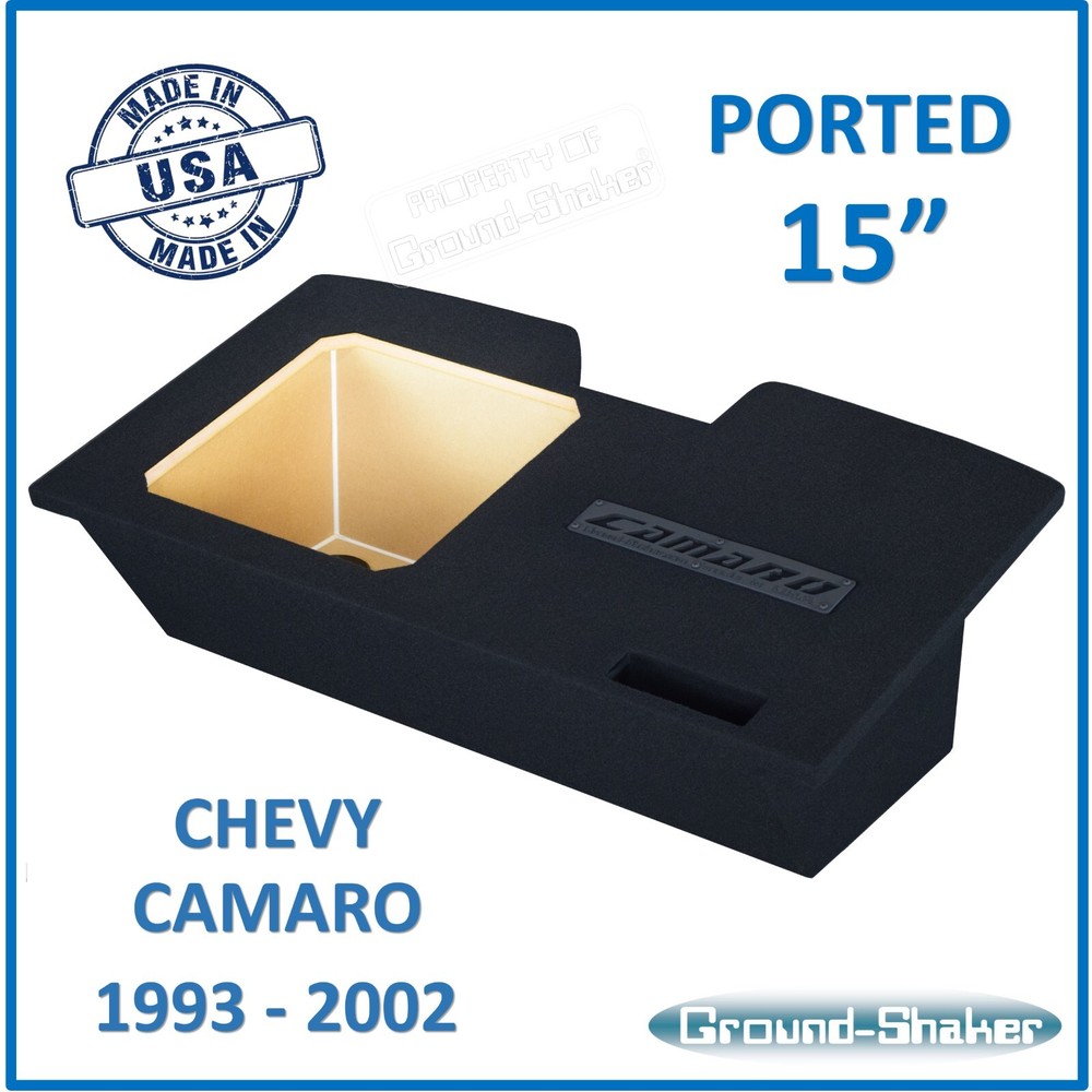 Chevy Camaro 1993-2002 15" Single Ported Vented Sub Box Subwoofer Enclosure