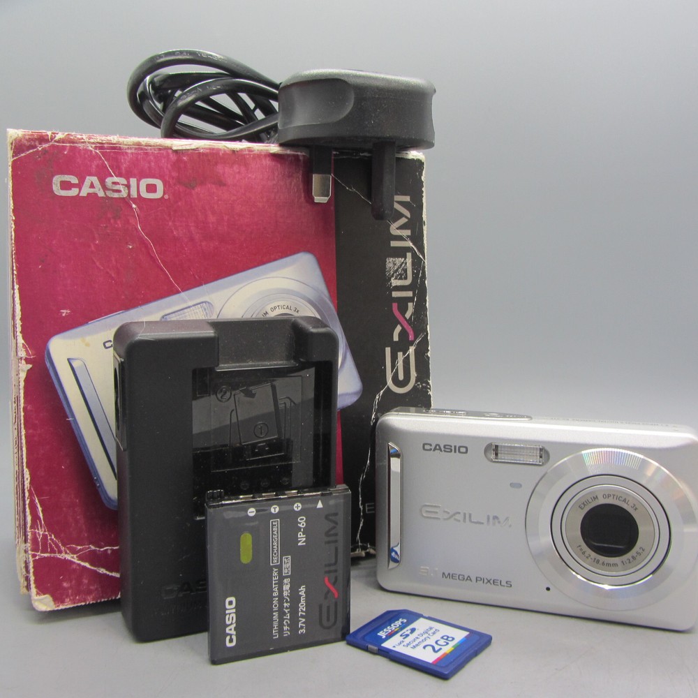 Casio Digital Camera Exilim EX-Z19 9.1MP Silver Tested