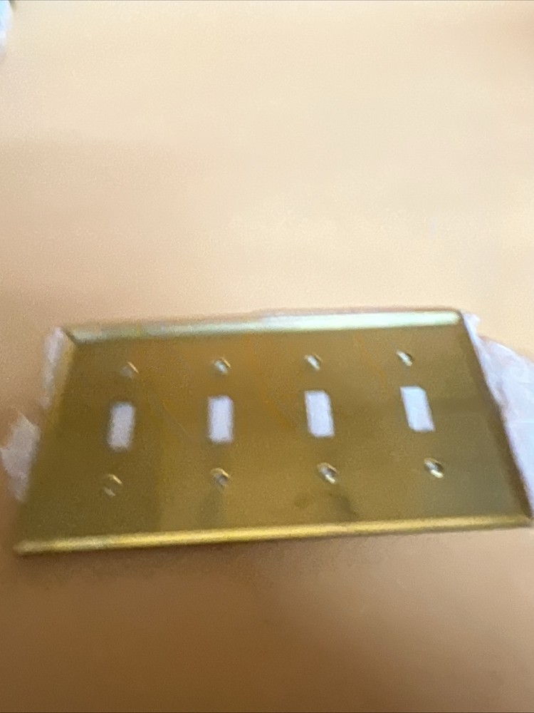 Brass electric switch plate