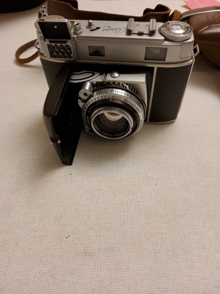 Retina IIIc 35mm Rangefinder Camera with Brown Case Black Silver