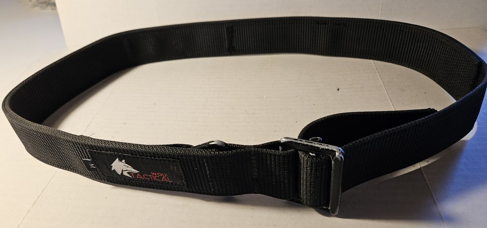 Wolf Tactical Belt 1 3/4" width  Size Medium Black