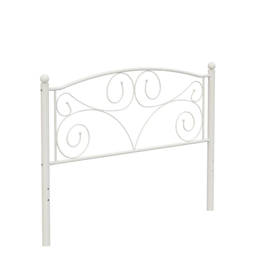 Full Size Bed Frame Metal Platform Bed Frame Sturdy Slat Support White