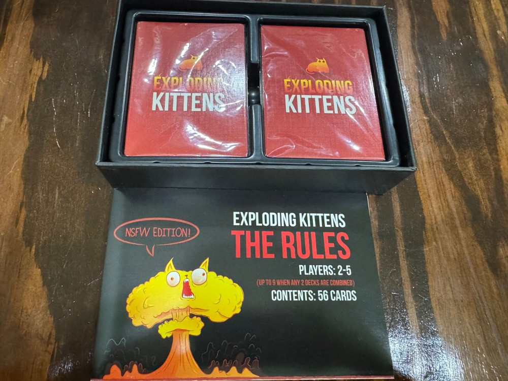 Exploding Kittens Game Deck NSFW Edition