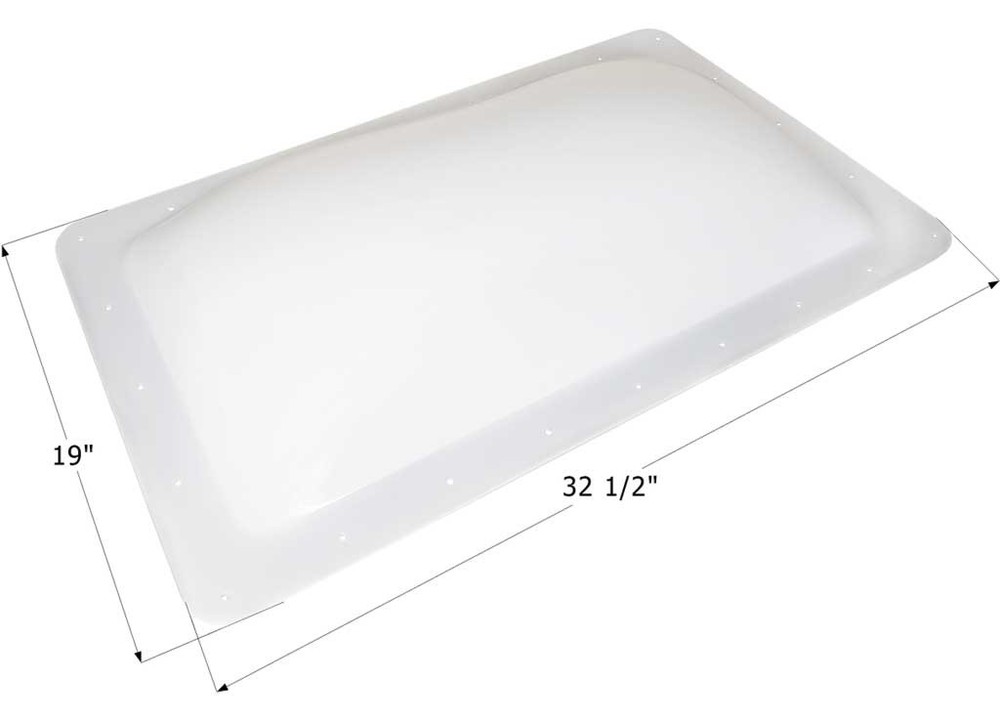 Icon 12902 SL1528W RV Skylight 28.5" x 15" - Translucent White