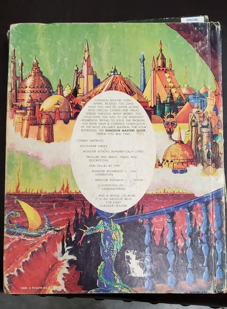 Advanced Dungeons & Dragons DUNGEON MASTERS GUIDE 1979 HC