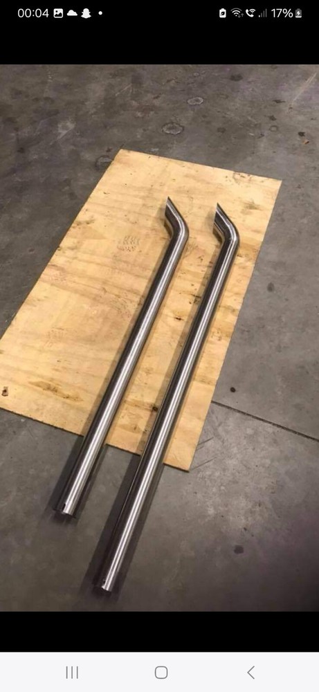 3.5” Stainless Steel Exhaust Stack Straight Pipe Sweeping Bend