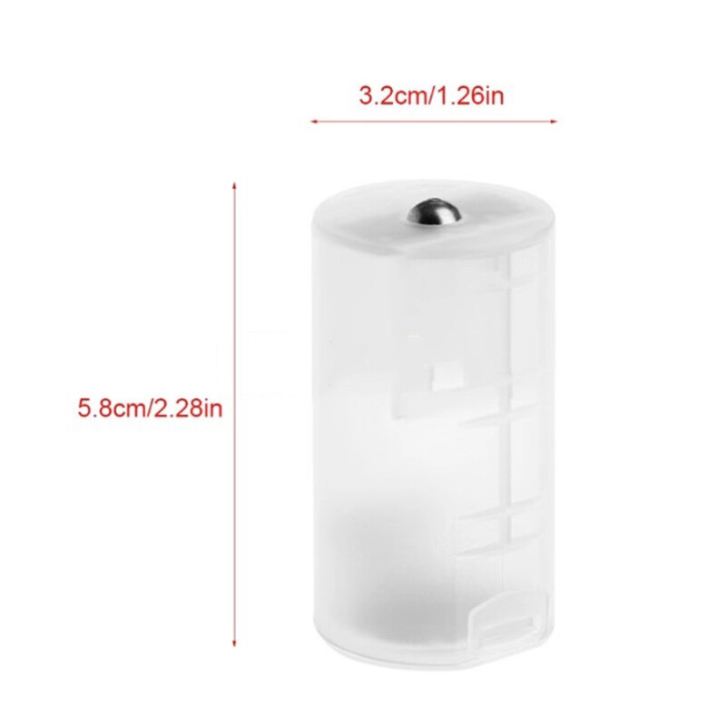 2/5/10Pcs AA to D Size Battery Holder Conversion Adapter Switcher Converter Case