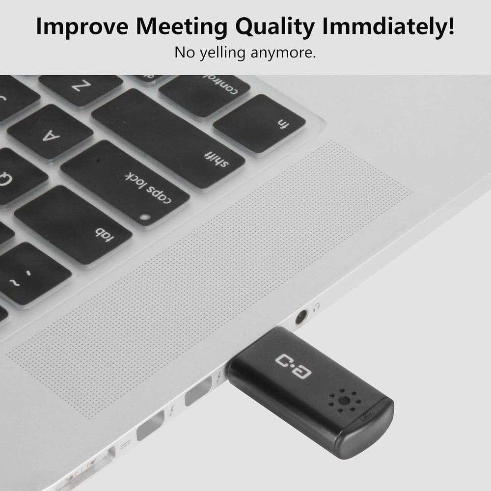 USB Microphone for Laptop Desktop High Sensitivity Clear Call Plug Play Cordless